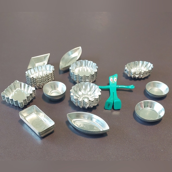 Source Unknown Other - Vintage Set Of 57 Metal Baking Molds For Pastry, Candy, Tartlet